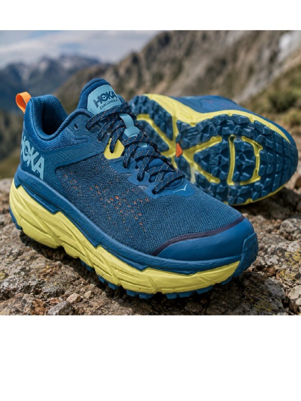 Trail Running Shoes - Men's, Blue Coral Hoka Challenger ATR 6 - Picture 2 of 6
